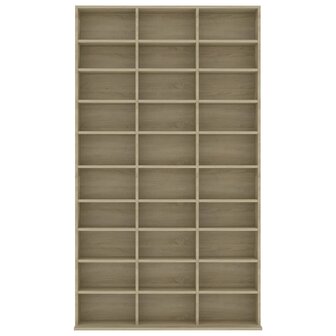Cd-kast 102x16x177,5 cm bewerkt hout sonoma eikenkleurig 4