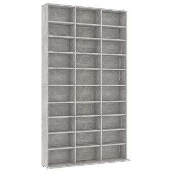 Cd-kast 102x16x177,5 cm bewerkt hout betongrijs 2