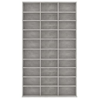 Cd-kast 102x16x177,5 cm bewerkt hout betongrijs 4