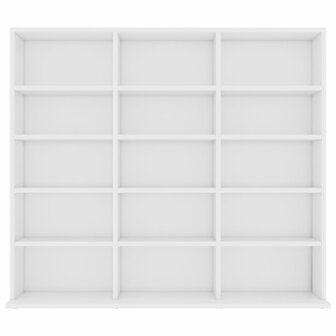 Cd-kast 102x23x89,5 cm bewerkt hout wit 4