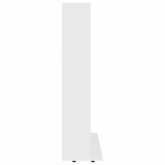 Cd-kast 102x23x89,5 cm bewerkt hout wit 5