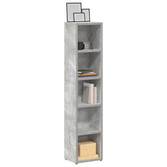 Cd-kasten 2 st 21x16x93,5 spaanplaat betongrijs 1