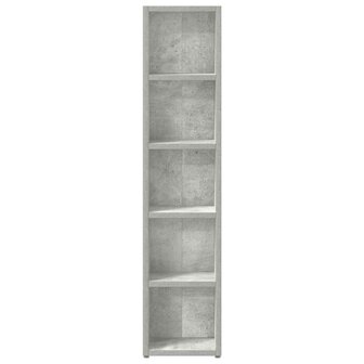 Cd-kasten 2 st 21x16x93,5 spaanplaat betongrijs 5