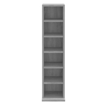 Cd-kast 21x20x88 cm bewerkt hout grijs sonoma eikenkleurig 5