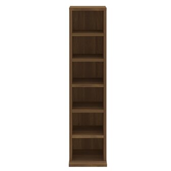 Cd-kast 21x20x88 cm bewerkt hout bruin eikenkleur 5