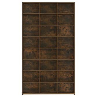 Cd-kast 102x23x177,5 cm bewerkt hout gerookt eikenkleurig 3