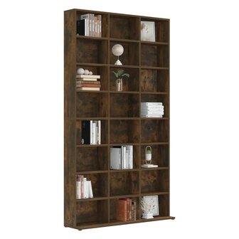 Cd-kast 102x23x177,5 cm bewerkt hout gerookt eikenkleurig 5