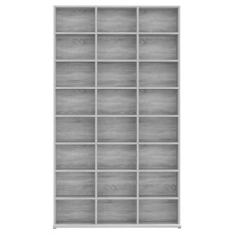 Cd-kast 102x23x177,5 cm bewerkt hout grijs sonoma eikenkleurig 3
