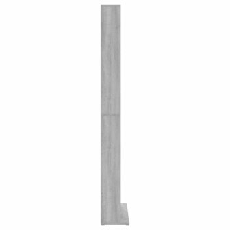 Cd-kast 102x23x177,5 cm bewerkt hout grijs sonoma eikenkleurig 4