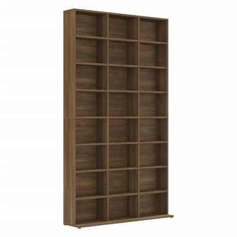 Cd-kast 102x23x177,5 cm bewerkt hout bruin eikenkleur 2