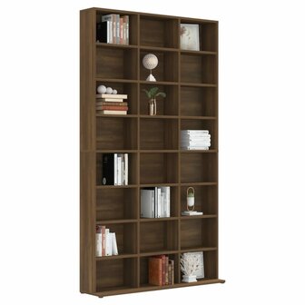 Cd-kast 102x23x177,5 cm bewerkt hout bruin eikenkleur 5