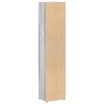 CD-kasten 2st 21x16x93,5cm bewerkt hout grijs sonoma eikenkleur 7