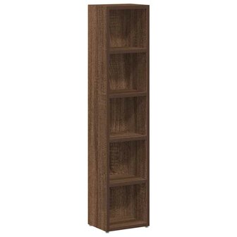 CD-kasten 2 st 21x16x93,5 bewerkt hout bruin eikenkleur 4