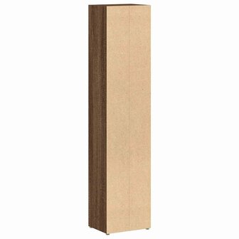 CD-kasten 2 st 21x16x93,5 bewerkt hout bruin eikenkleur 7