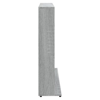 Cd-kast 102x23x89,5 cm bewerkt hout grijs sonoma eikenkleurig 5