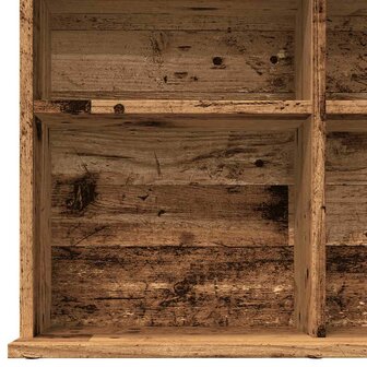 Cd-kast 100x23x89,5 cm bewerkt hout oud houtkleurig 7
