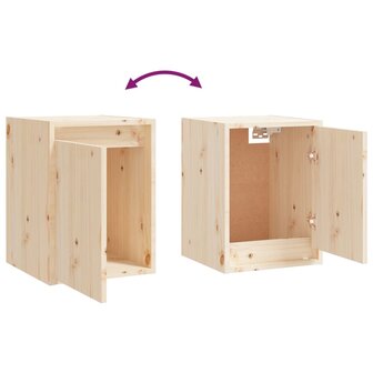 Wandkast 30x30x40 cm massief grenenhout 8