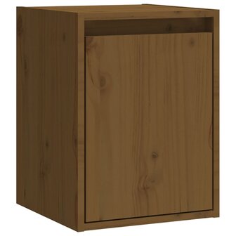 Wandkast 30x30x40 cm massief grenenhout honingbruin 2