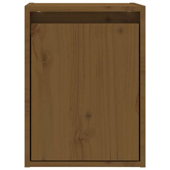 Wandkast 30x30x40 cm massief grenenhout honingbruin 5