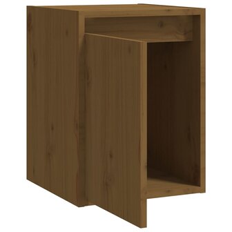 Wandkast 30x30x40 cm massief grenenhout honingbruin 8