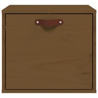 Wandkast 40x30x35 cm massief grenenhout honingbruin 3