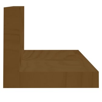 Wandkasten 2 st 110x11x9 cm massief grenenhout honingbruin 4
