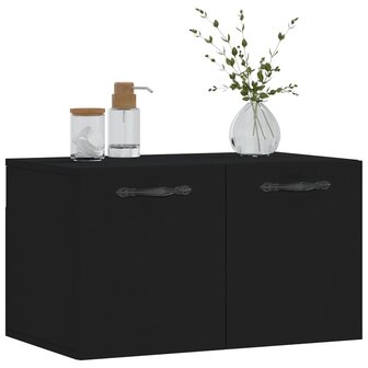 Wandkast 60x36,5x35 cm bewerkt hout zwart 3