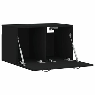 Wandkast 60x36,5x35 cm bewerkt hout zwart 6