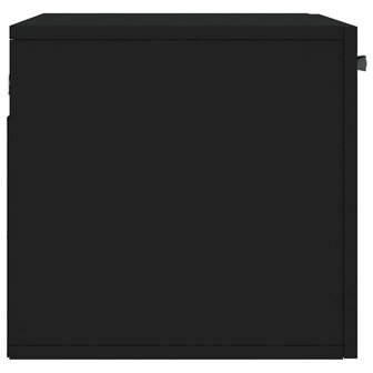 Wandkast 60x36,5x35 cm bewerkt hout zwart 7