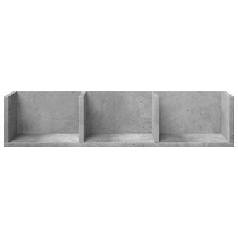 Wandkast 75x18x16,5 cm bewerkt hout betongrijs 5