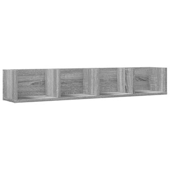 Wandkast 99x18x16,5 cm bewerkt hout grijs sonoma eikenkleurig 2