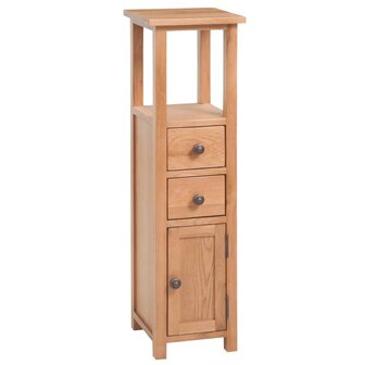 Hoekkast 26x26x94 cm massief eikenhout 1