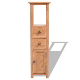 Hoekkast 26x26x94 cm massief eikenhout 2