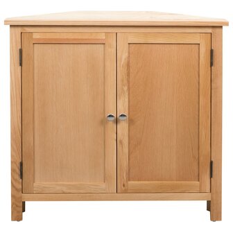 Hoekkast 80x33,5x78 cm massief eikenhout 2
