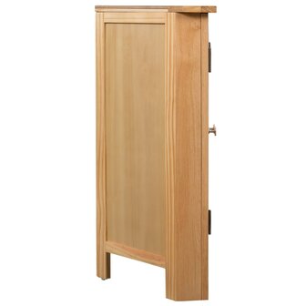 Hoekkast 80x33,5x78 cm massief eikenhout 3
