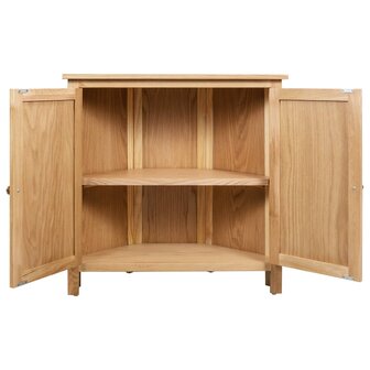 Hoekkast 80x33,5x78 cm massief eikenhout 5