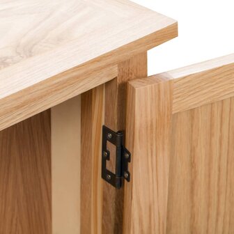 Hoekkast 80x33,5x78 cm massief eikenhout 6
