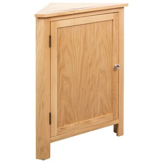 Hoekkast 59x45x80 cm massief eikenhout 1