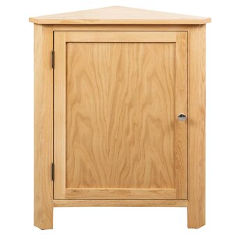 Hoekkast 59x45x80 cm massief eikenhout 2