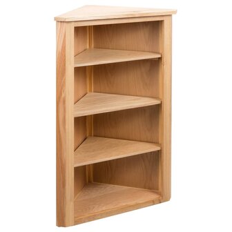 Hoekkast 59x36x100 cm massief eikenhout 1