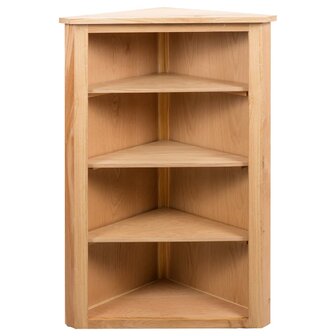 Hoekkast 59x36x100 cm massief eikenhout 2