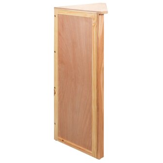 Hoekkast 59x36x100 cm massief eikenhout 4