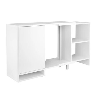 FMD Hoekkast modulair met open schap wit 2
