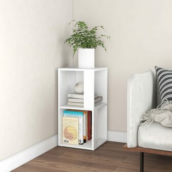 Hoekkast 33x33x67 cm bewerkt hout wit 1
