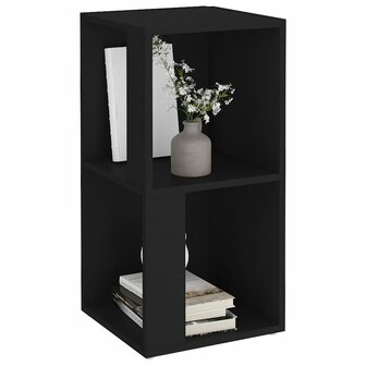 Hoekkast 33x33x67 cm bewerkt hout zwart 4