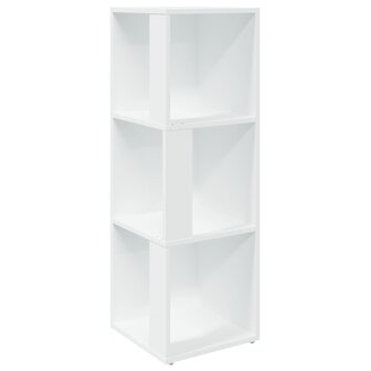 Hoekkast 33x33x100 cm bewerkt hout wit 2