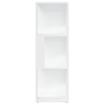Hoekkast 33x33x100 cm bewerkt hout wit 5