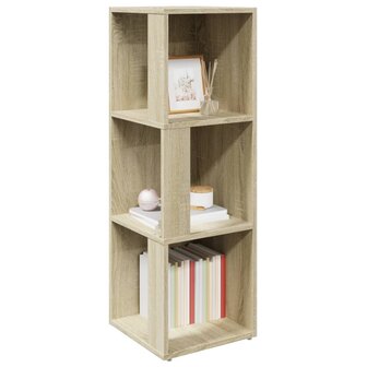 Hoekkast 33x33x100 cm bewerkt hout sonoma eikenkleurig 4