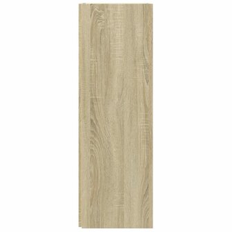 Hoekkast 33x33x100 cm bewerkt hout sonoma eikenkleurig 6