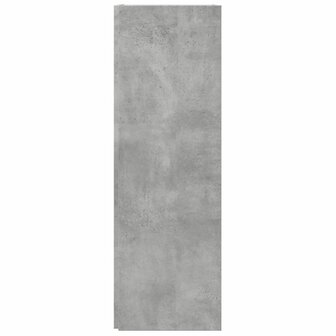 Hoekkast 33x33x100 cm bewerkt hout betongrijs 6